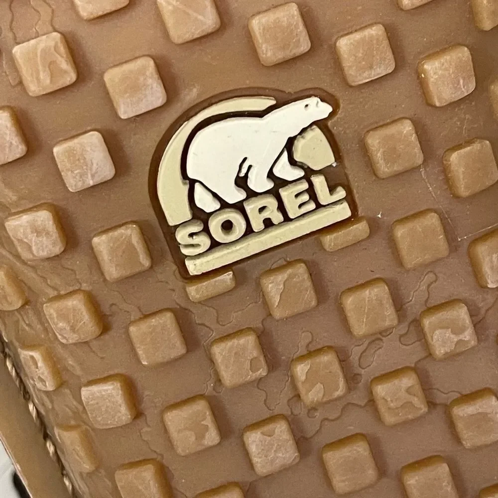 SOREL-Ahnah Faux Fur Brown Leather Boots 5.5. NWT